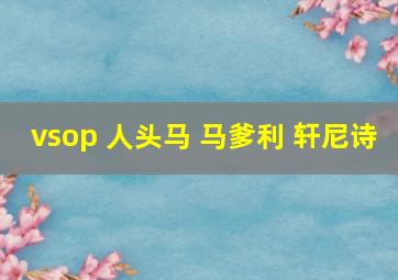 vsop 人头马 马爹利 轩尼诗